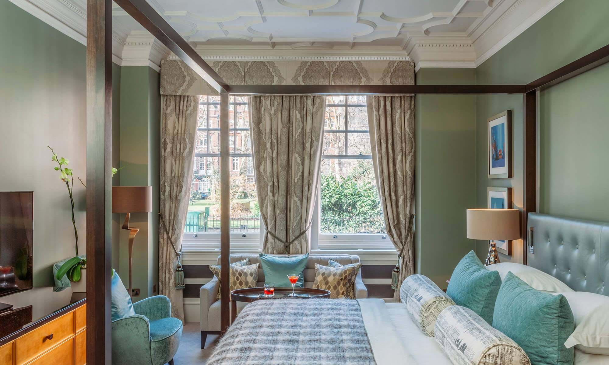 Side window view of the Signature Suite at 11 Cadogan Gardens Hotel London