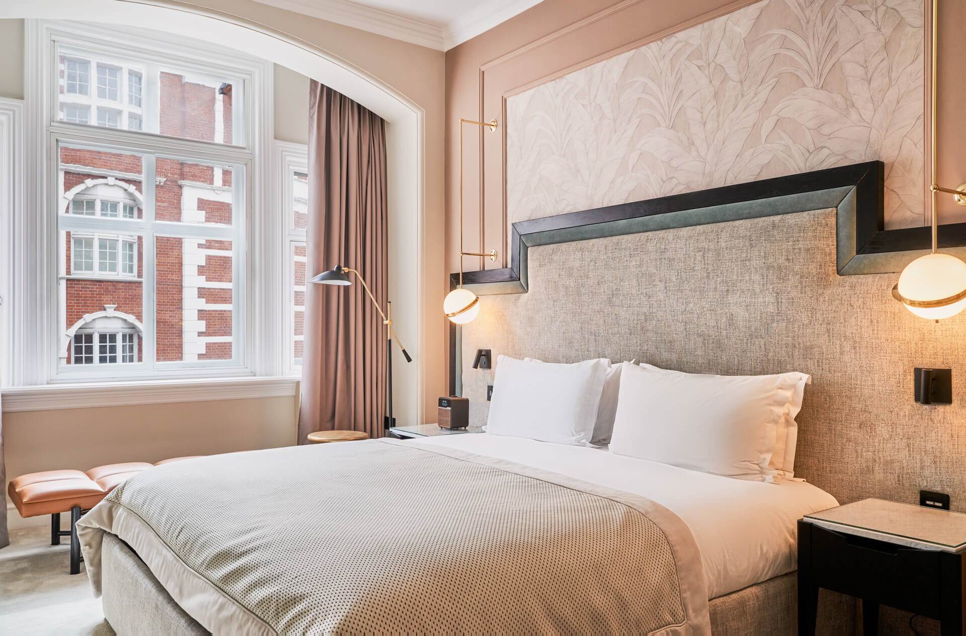 Fully furnished bedroom inside apartment at 11 Cadogan Gardens